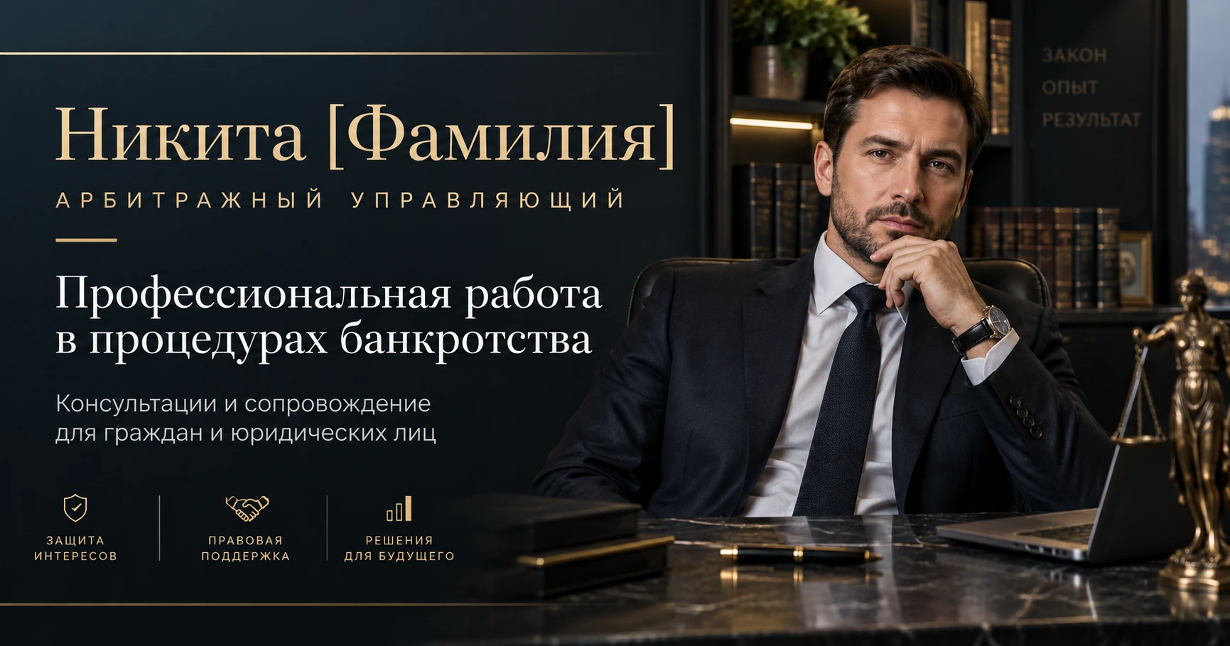 Сайт юриста — Юридические услуги и обращения